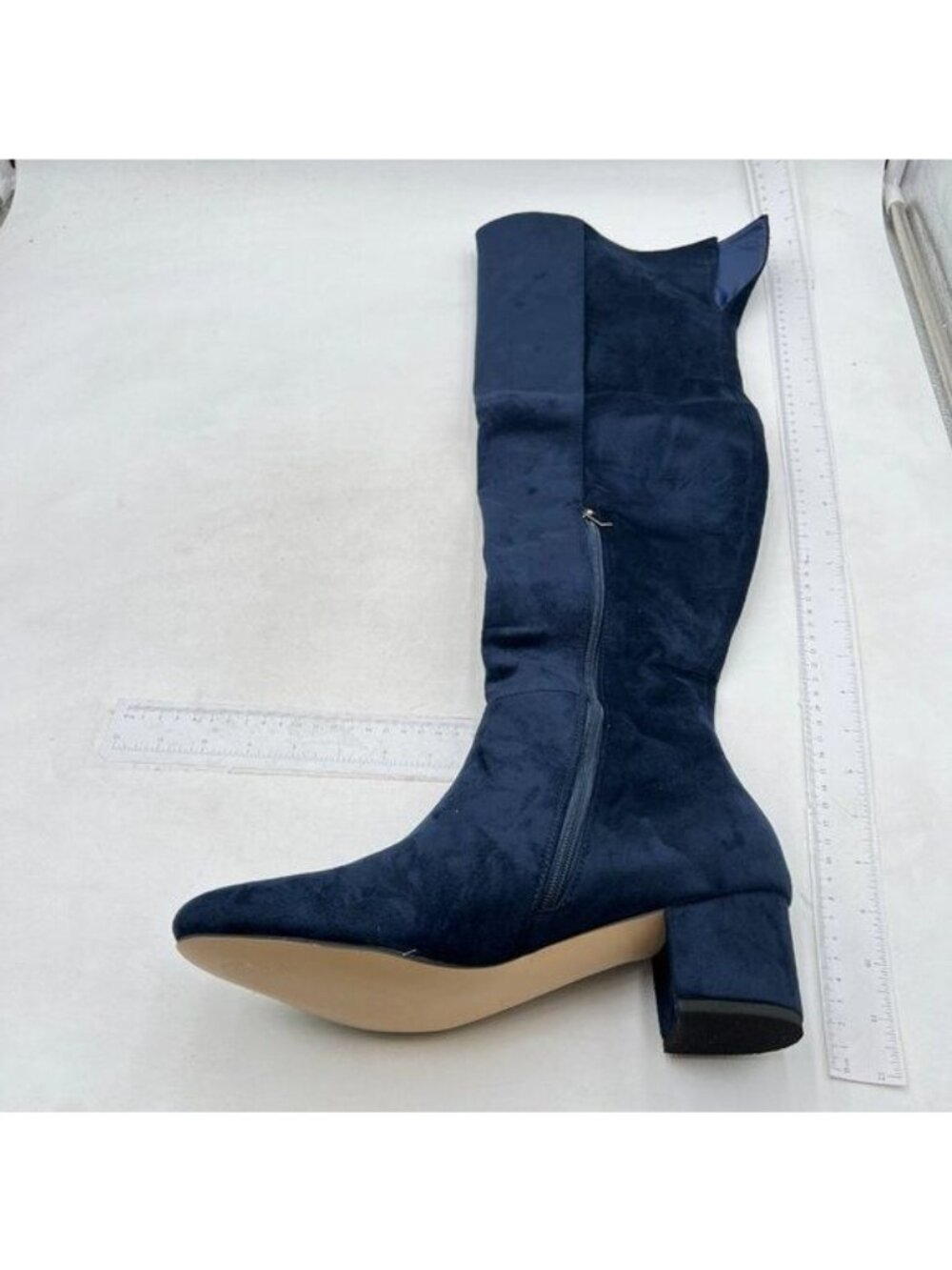 Women's Chunky Heel Knee High and Up Boots